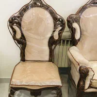 مبل استیل چوبی اعلا درجه ۱ نو با روکش نو