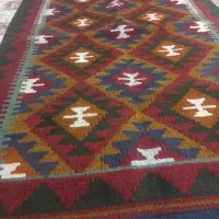 گلیم پشمی زیبا|گلیم، جاجیم، گبه|شیراز, فرگاز|دیوار