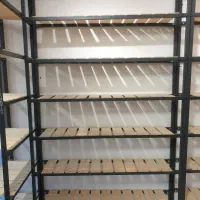 قفسه فلزی با چوب