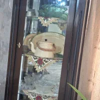 فروش ساعت ایستاده و بوفه چوبی در حد نو