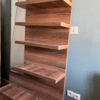 شلف و قفسه چوبی / آینه قدی چوبی / رگال چوبی|کتابخانه، شلف، قفسه‌های دیواری|تهران, سعادت‌آباد|دیوار