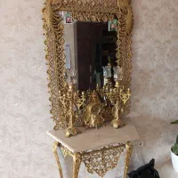 اینه شمعدان طرح برنز