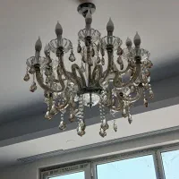 لوستر کریستال و لوستر استیل