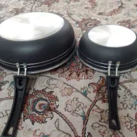 دوعدد ماهیتابه تفلون دسته دار اصلا استفاده نشدن|ظروف پختوپز|کرمانشاه, |دیوار