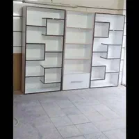 کتابخانه اداری کمد پارتیشن شلف جاکفشی واندرلند|کتابخانه، شلف، قفسه‌های دیواری|شیراز, شهرک فرزانگان|دیوار
