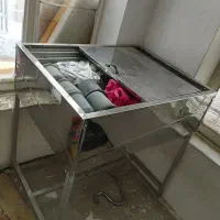 فردیزی25نفری استیل کف چدن سینی2سایزدیگ سنگی و...