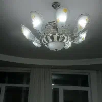 لوستر ۸ شاخه بسیار نو+دیوارکوب