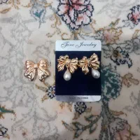 گوشواره و پلاک پروانه رنگ ثابت