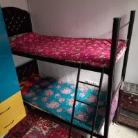 تخت دو طبقه فلزی|تخت و سرویس خواب|تبریز, |دیوار