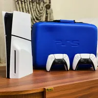 ps5 پلی استیشن ۵ اسلیم اروپا دو دسته در حد آکبند