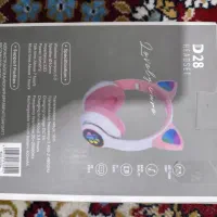 هدفون بلوتوث گوش‌گربه‌ای D28|پخش‌کننده همراه|سرپل ذهاب, |دیوار