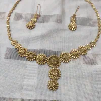 سرویس نقره آبکاری طلا شده کاملا نو همراه فاکتور