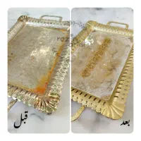 هدیه روز مادر نوسازی حرفه ای سینی های قدیمی|ظروف سرو و پذیرایی|قم, مجیدیه|دیوار