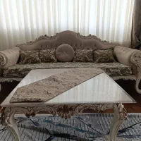 کنسول و مبل ۹ نفره با میز جلو مبلی و عسلی ها|مبلمان خانگی و میز عسلی|اردبیل, |دیوار