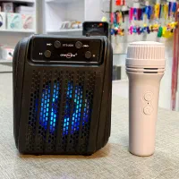 اسپیکر بلوتوثی چراغدار + میکروفن بیسیم اورجینال