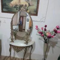 آینه شمعدانی برنز