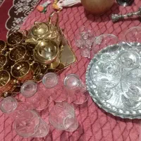 فروش ست طلایی و لیوان