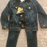 سویشرت وشلوار جین نو وپیراهن وکت بچگانه نو