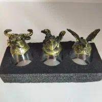 ۳عدد شات کوچک رنگ برنز آنتیک