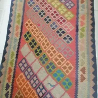 گلیم دستبافت ۱ در ۲ قدیمی|گلیم، جاجیم، گبه|فردیس, شهرک سپاه|دیوار