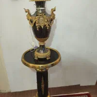 آباژور برنزی همراه با پایه طرح فرانسه