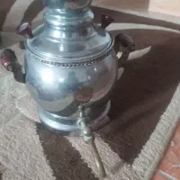 سماور شیردار روی گازی