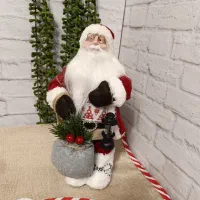 عروسک بابانوئل ارتفاع ۳۵سانت وارداتی