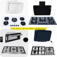 ست گازتوکار هود (باهم) شیشه ای رومیزی تکنو مدلUB93