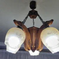 لوستر چوبی|لوستر و چراغ آویز|کرج, کیانمهر|دیوار