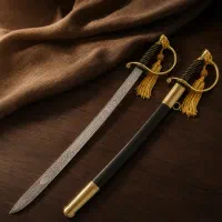 شمشیر تشریفاتی کلکسیونی ارتش آمریکا با غلاف