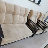 مبل چوبی 7 نفره|مبلمان خانگی و میز عسلی|دوگنبدان, |دیوار