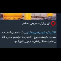 تور ویژه مشهد مقدس، کربلا و...