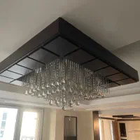 قاب چوبی و لوستر|لوستر و چراغ آویز|قزوین, |دیوار