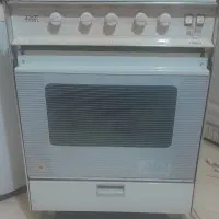 اجاق گاز پنج شعله اردل سفید با فر