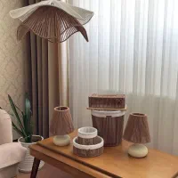 انواع ست مکرومه، لوستر، آباژور، سطل با قیمت عمده
