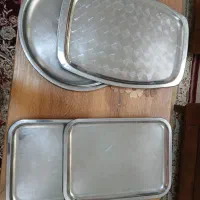 سینی استیل قدیمی سنگین اصلی