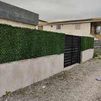 نصب فنس چمنی با آهن کشی زیر