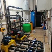 تاسیسات استخر سونا جکوزی پکیج رادیاتور اتصالات
