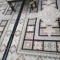 فرش ابریشمی|فرش|چهارباغ, |دیوار