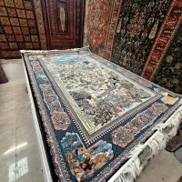 فرش ۶ متری شکارگاه سنتی ایرونی ۱۲۰۰ شونه اکرولیک