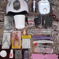 پک کامل وسایل کاشت ناخن حتی یک بار هم استفاده نشده