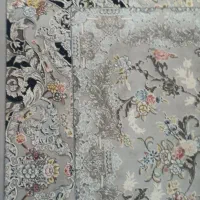 دوتخته فرش ۱۵۰۰ شانه تراکم ۴۵۰۰ گل برجسته|فرش|خرم‌آباد, |دیوار