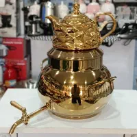 کتری قوری طلایی کف چدن