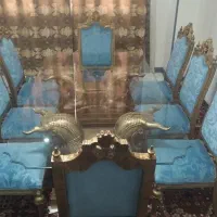 میز نهار خوری سلطنتی آنتیک|میز و صندلی غذاخوری|باغستان, |دیوار