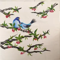 دوتا پنل نقاشی شده با دست