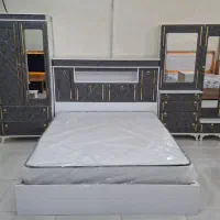 سرویس خواب اسپیناس با سرویس پذیرایی رنگ طوسی سنگی