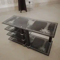 میز تلویزیون شیشه ای