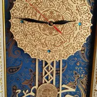 ساعت چوبی مذهبی منبت کاری|ساعت دیواری و تزئینی|تهران, چیتگر شمالی|دیوار