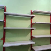 قفسه فروشگاهی سفید قرمز