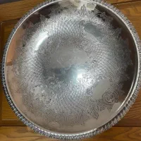 ظرف میوه خوری و برس سیلور پلیت|صنایع دستی و سایر لوازم تزئینی|قم, بنیاد|دیوار